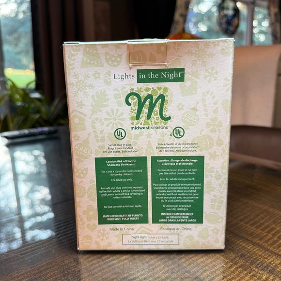 Night LIGHTS IN THE NIGHT Midwest Holly Jolly Santa Night Light Christmas Decor - Picture 3 of 6